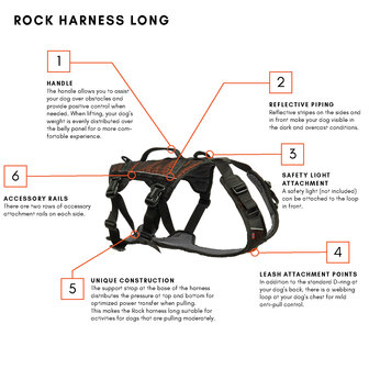 Non-stop dogwear - Rock Harness long 