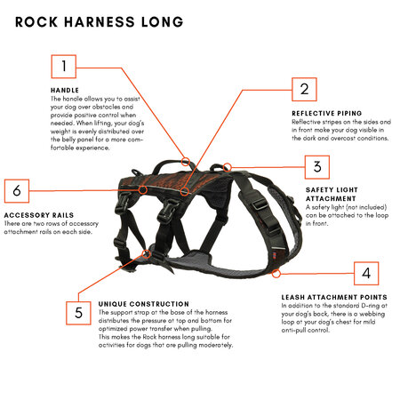 Non-stop dogwear - Rock Harness long 